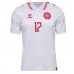 Echipament fotbal Danemarca Victor Kristiansen #17 Tricou Deplasare European 2024 maneca scurta